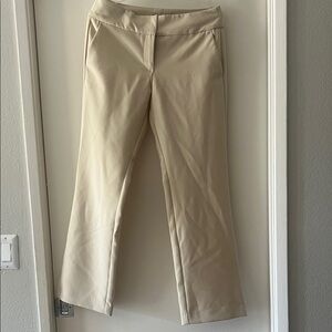 Ann Taylor Cream Ankle Pants